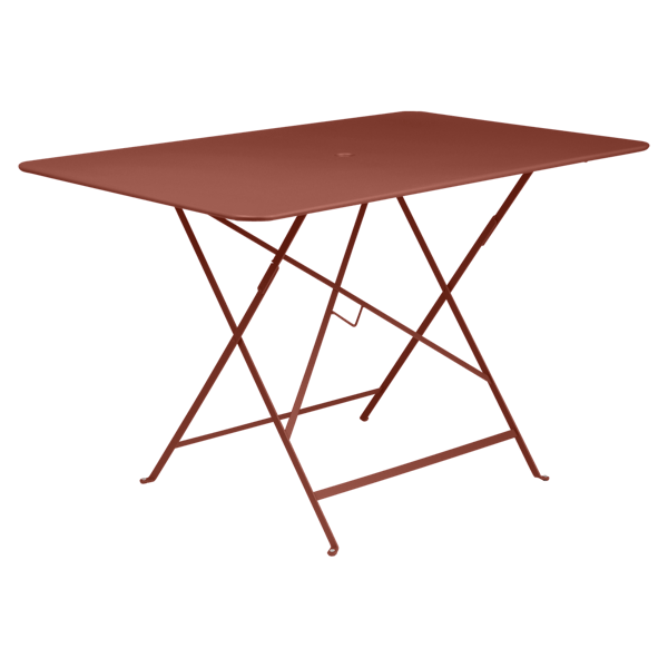 Bistro Outdoor Folding Table Rectangle 117 x 77cm By Fermob in Red Ochre