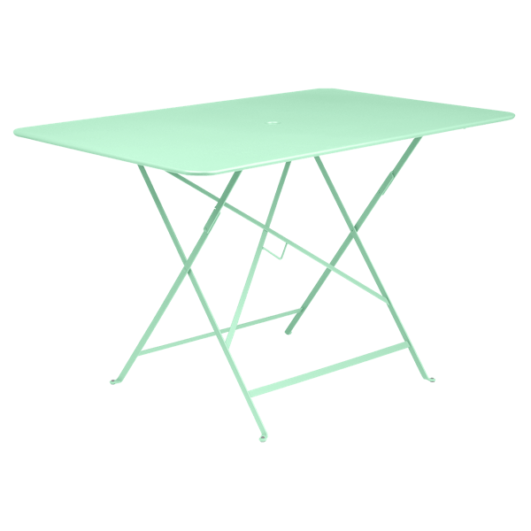 Bistro Outdoor Folding Table Rectangle 117 x 77cm By Fermob in Opaline Green