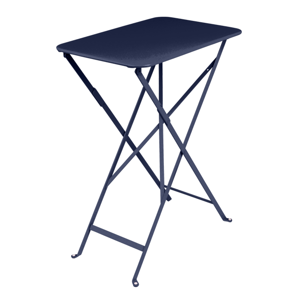 Bistro Outdoor Folding Table Rectangle 57 x 37cm By Fermob in Deep Blue