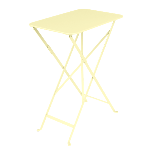 Bistro Outdoor Folding Table Rectangle 57 x 37cm By Fermob in Frosted Lemon