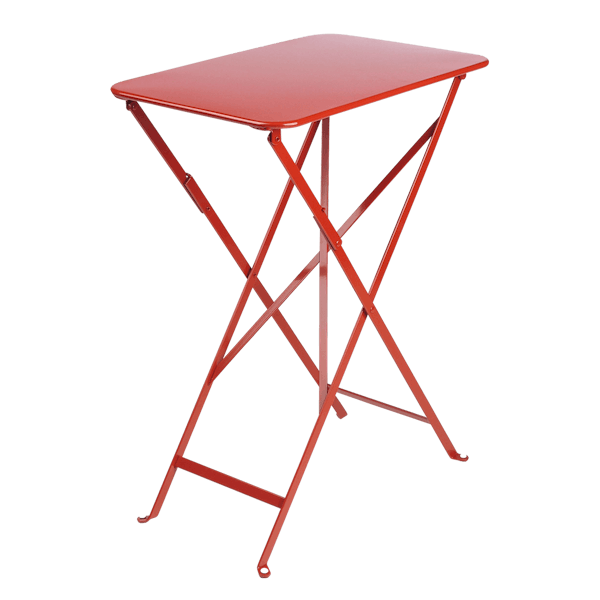 Bistro Outdoor Folding Table Rectangle 57 x 37cm By Fermob in Poppy