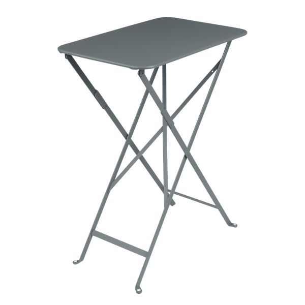 Bistro Outdoor Folding Table Rectangle 57 x 37cm By Fermob in Storm Grey