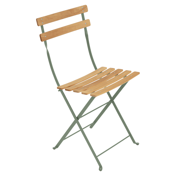 Fermob Bistro Folding Chair - Natural Slats in Cactus