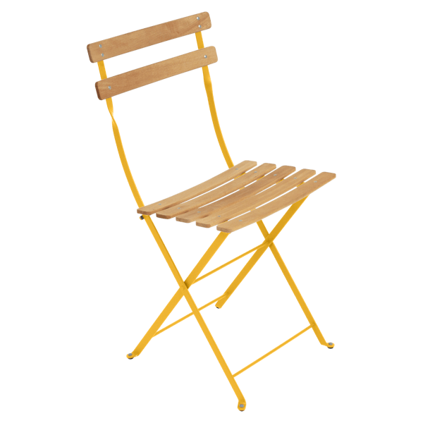 Bistro Outdoor Folding Chair - Wooden Slats By Fermob in Honey