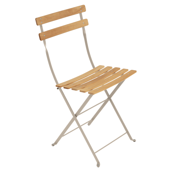 Bistro Outdoor Folding Chair - Wooden Slats By Fermob in Nutmeg