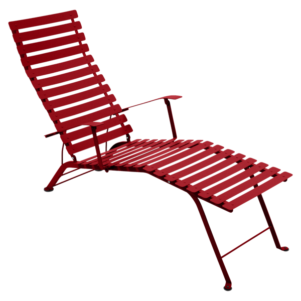 Fermob Bistro Deck Chair in Poppy