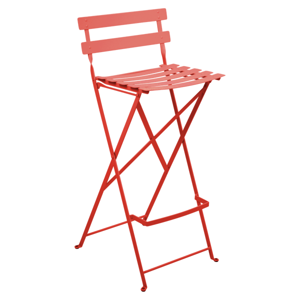 Bistro Outdoor Folding High Stool By Fermob in Capucine