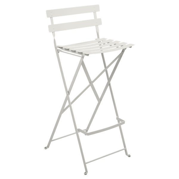 Bistro Outdoor Folding High Stool By Fermob in Clay Grey