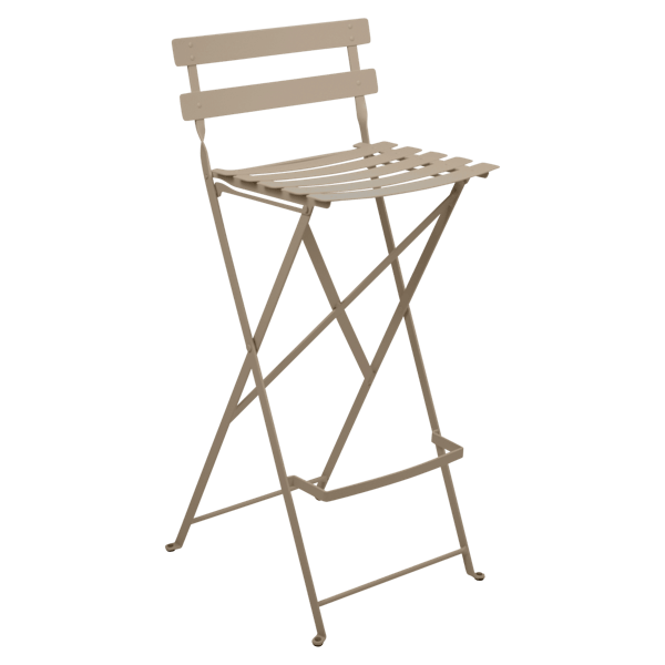 Bistro Outdoor Folding High Stool By Fermob in Nutmeg