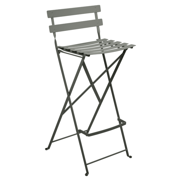 Bistro Outdoor Folding High Stool By Fermob in Rosemary