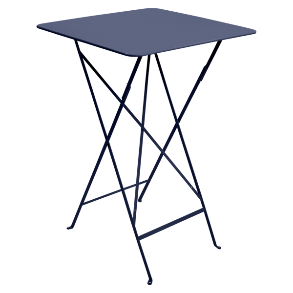 Bistro Outdoor Folding High Table 71 x 71cm By Fermob in Deep Blue