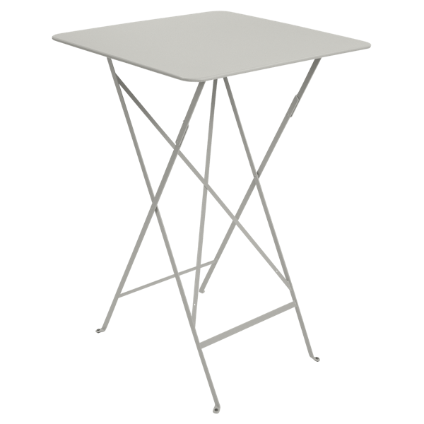Bistro Outdoor Folding High Table 71 x 71cm By Fermob in Clay Grey