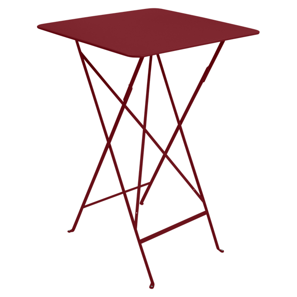Bistro Outdoor Folding High Table 71 x 71cm By Fermob in Chilli