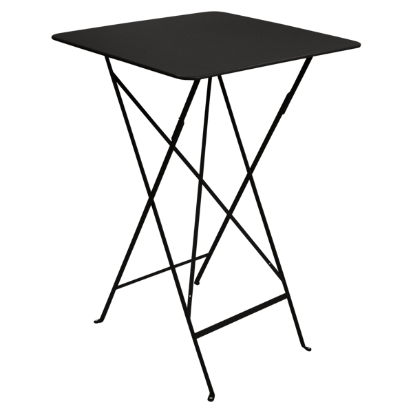 Bistro Outdoor Folding High Table 71 x 71cm By Fermob in Liquorice