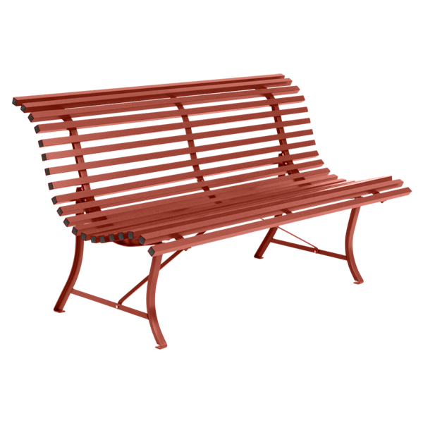 Louisiane Garden Bench 150cm By Fermob in Red Ochre