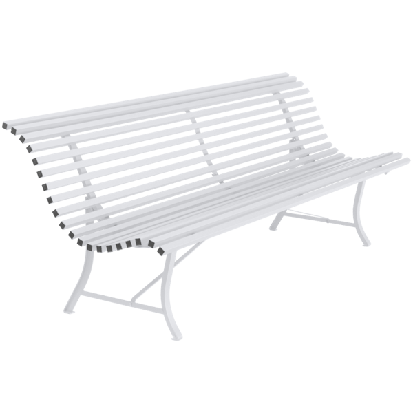 Louisiane Garden Bench 200cm By Fermob in Cotton White