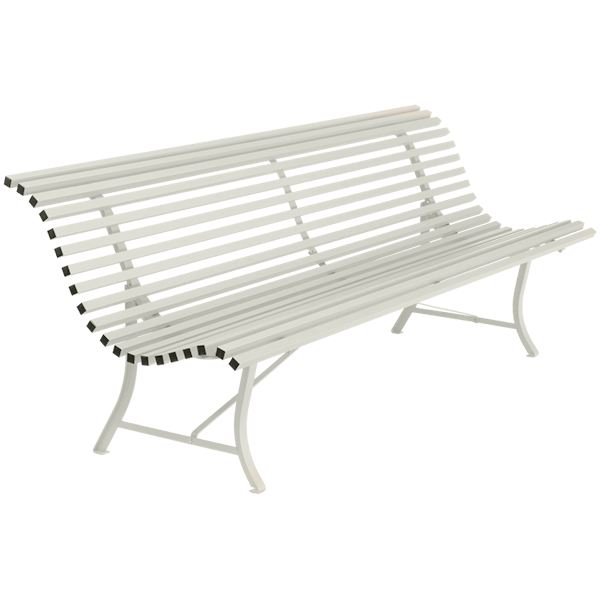 Louisiane Garden Bench 200cm By Fermob in Clay Grey