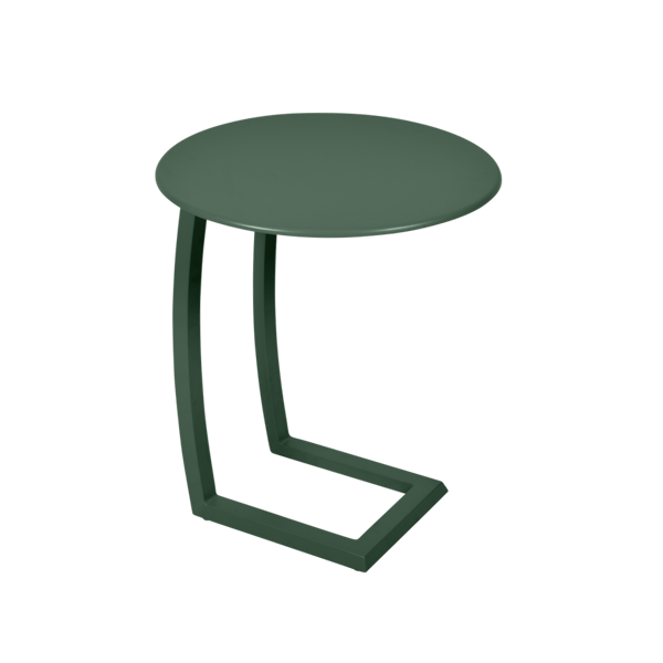 Alize Outdoor Offset Low Side Table By Fermob in Cedar Green