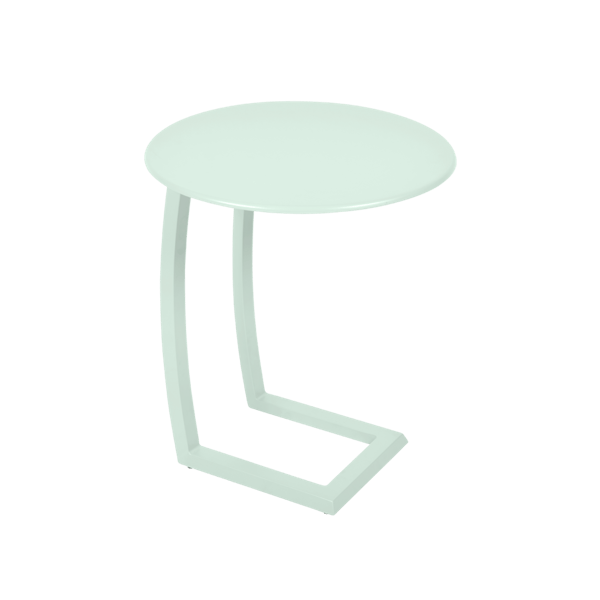 Alize Outdoor Offset Low Side Table By Fermob in Ice Mint