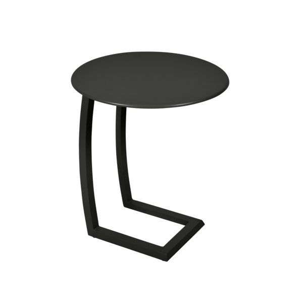 Alize Outdoor Offset Low Side Table By Fermob in Liquorice