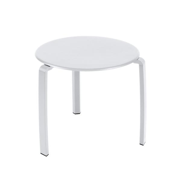 Alize Outdoor Low Side Table By Fermob in Cotton White