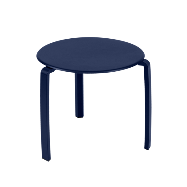 Alize Outdoor Low Side Table By Fermob in Deep Blue