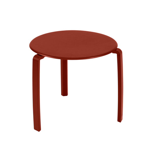 Alize Outdoor Low Side Table By Fermob in Red Ochre