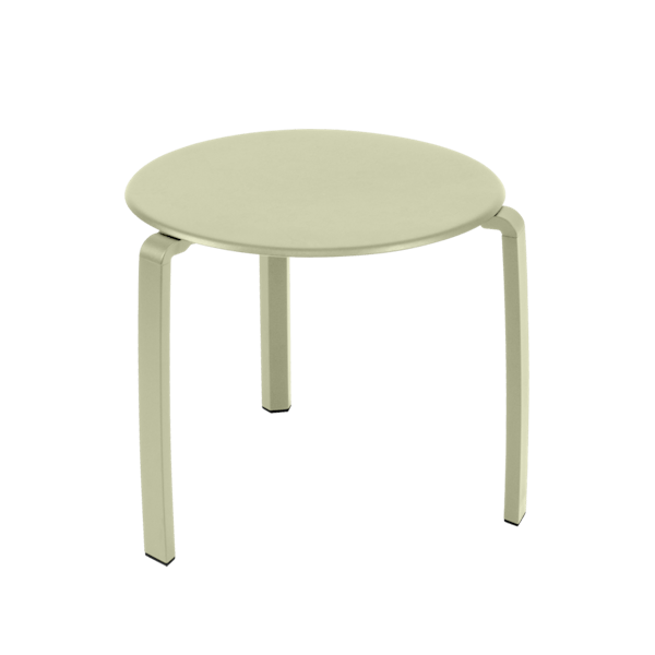 Alize Outdoor Low Side Table By Fermob in Willow Green