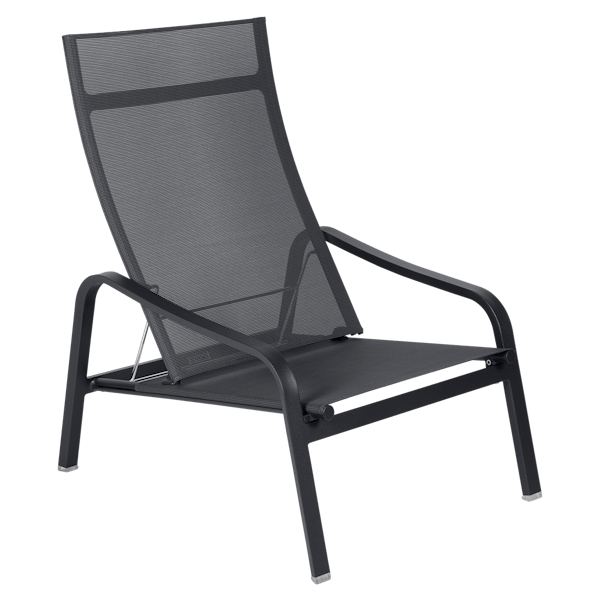 Alize Outdoor Low Armchair By Fermob in Anthracite