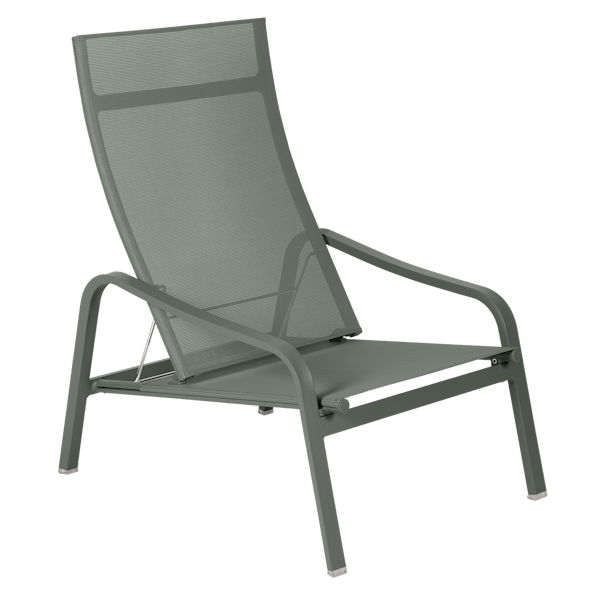 Alize Outdoor Low Armchair By Fermob in Rosemary
