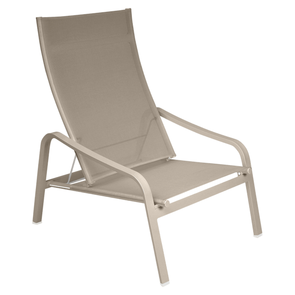 Alize Outdoor Low Armchair By Fermob in Nutmeg