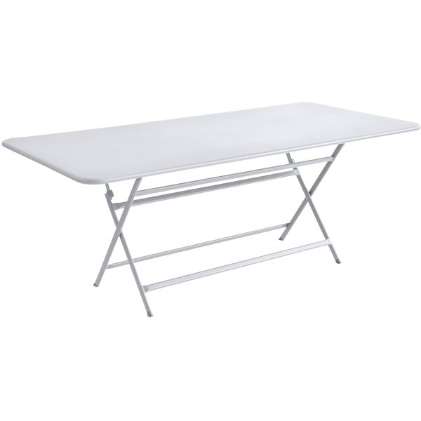 Caractere Large Folding Outdoor Dining Table 190 x 90cm By Fermob in Cotton White
