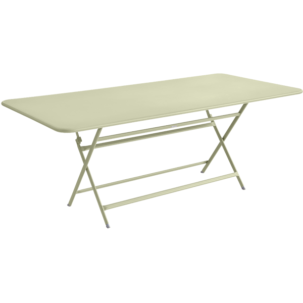 Caractere Large Folding Outdoor Dining Table 190 x 90cm By Fermob in Willow Green