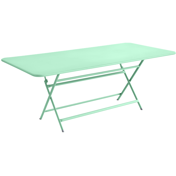 Caractere Large Folding Outdoor Dining Table 190 x 90cm By Fermob in Opaline Green