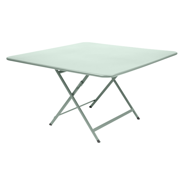Caractere Large Square Folding Outdoor Dining Table By Fermob in Ice Mint