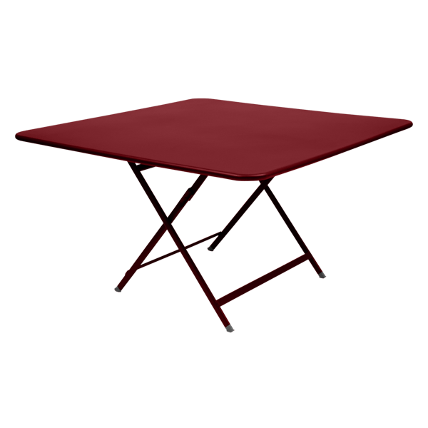 Caractere Large Square Folding Outdoor Dining Table By Fermob in Chilli