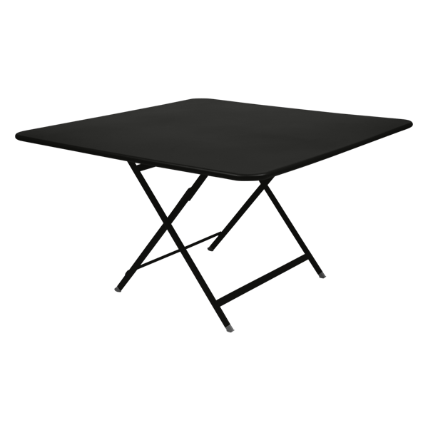 Caractere Large Square Folding Outdoor Dining Table By Fermob in Liquorice