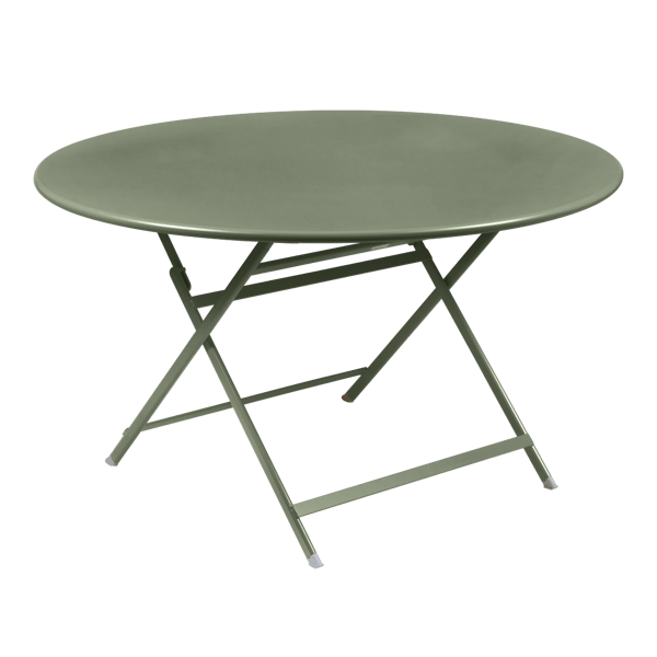 Caractere Large Round Folding Outdoor Dining Table By Fermob in Cactus
