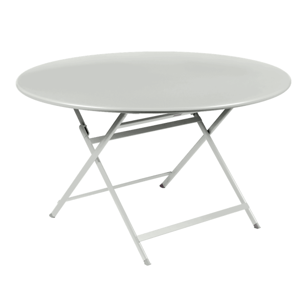 Caractere Large Round Folding Outdoor Dining Table By Fermob in Clay Grey