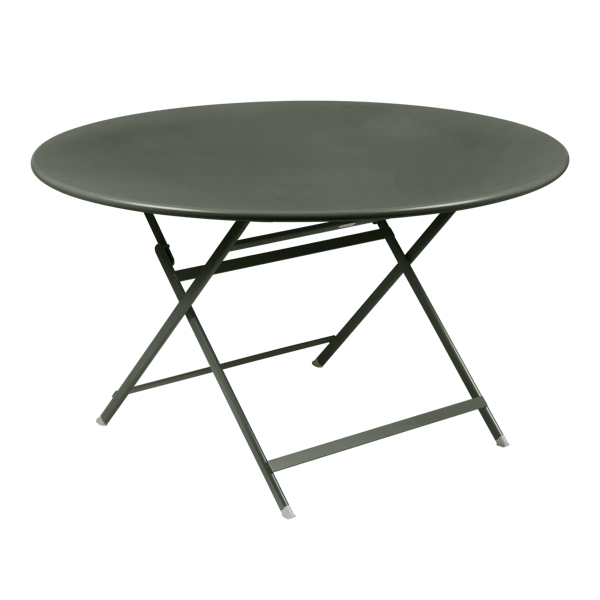 Caractere Large Round Folding Outdoor Dining Table By Fermob in Rosemary