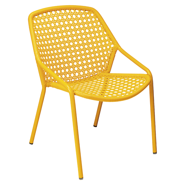 Croisette Outdoor Casual Armchair By Fermob in Honey
