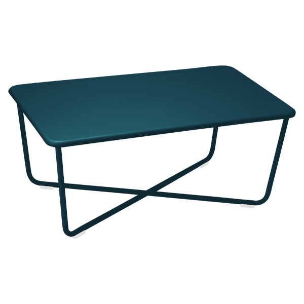 Croisette Outdoor Low Coffee Table By Fermob in Acapulco Blue