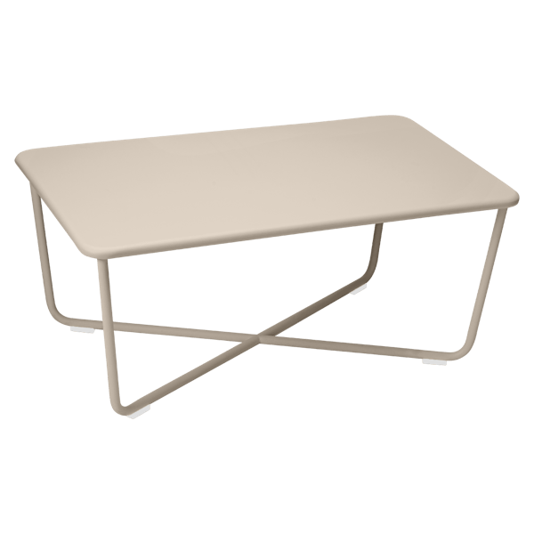 Croisette Outdoor Low Coffee Table By Fermob in Nutmeg