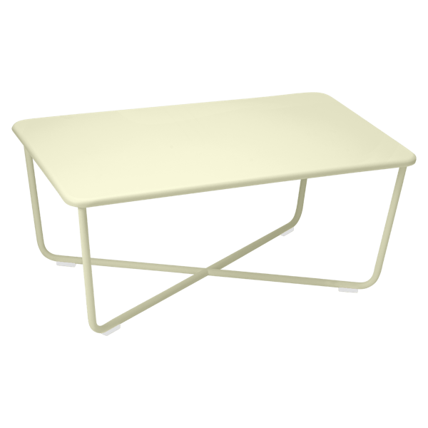 Croisette Outdoor Low Coffee Table By Fermob in Willow Green