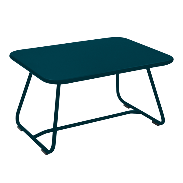 Sixties Outdoor Low Coffee Table Table By Fermob in Acapulco Blue