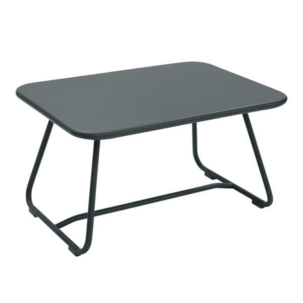 Sixties Outdoor Low Coffee Table Table By Fermob in Storm Grey