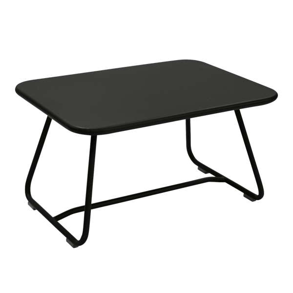 Sixties Outdoor Low Coffee Table Table By Fermob in Liquorice