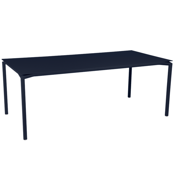Calvi Aluminium Outdoor Dining Table 195 x 95cm By Fermob in Deep Blue