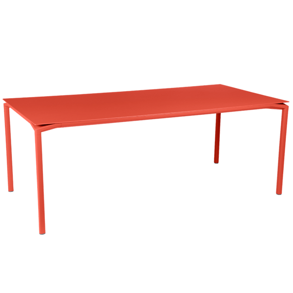 Calvi Aluminium Outdoor Dining Table 195 x 95cm By Fermob in Capucine