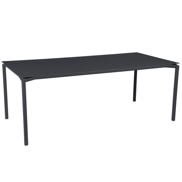 Calvi Aluminium Outdoor Dining Table 195 x 95cm By Fermob in Anthracite
